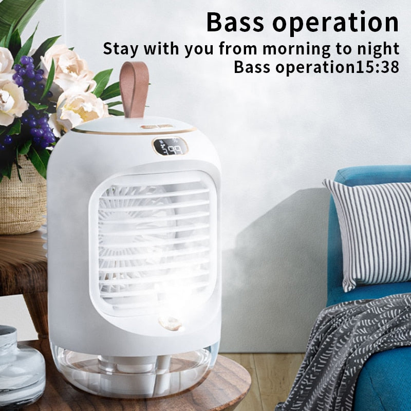 Electric Fan Portable Air Conditioner rechargeable mini Mobile Appliances Household Silen tventilator Desktop fan humidifier