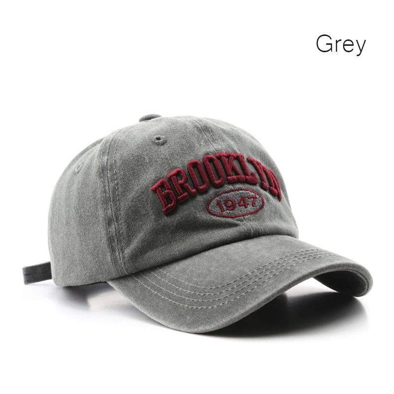 SLECKTON Retro Baseball Cap for Women and Men Washed Cotton Dad Embroidered Hat Casual Snapback Hat Summer Sun Cap Unisex Gorras