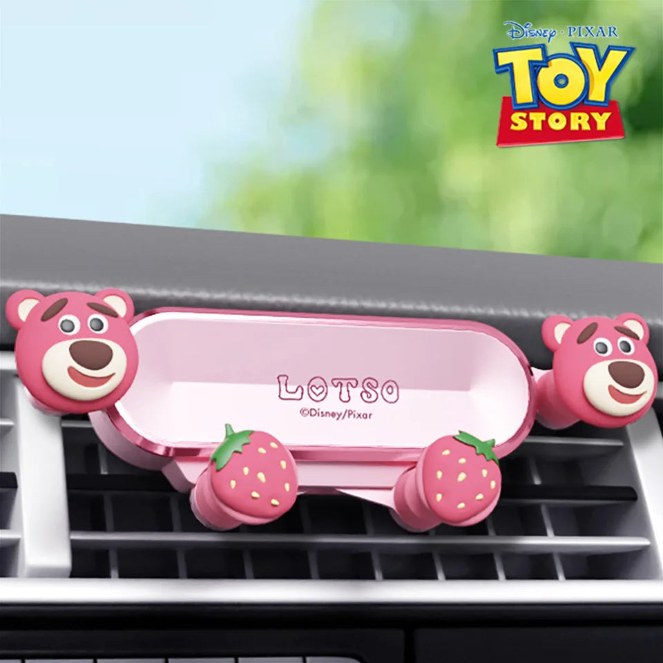 Sanrio Hello Kitty Car Phone Holder for Bracket Gps Stand Cartoon Anti-Skidding Shockproof Rotatable Support Mobile Accessories