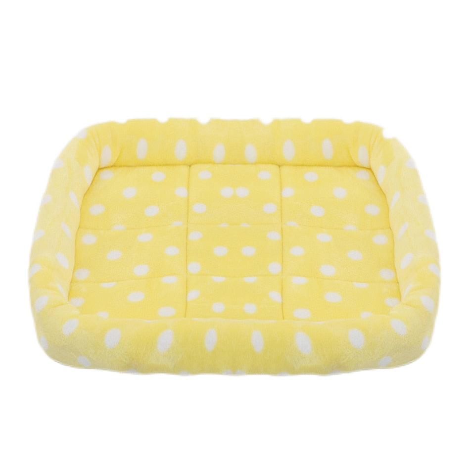 Soft Plush Square Dog Bed Mat Beds for Dogs Cat Small Medium Large Pet Sleep Calming Pad Cat Dog Bed Cushion Pet Supplies