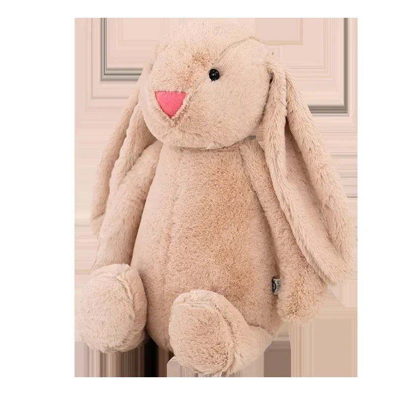 Cute Easter Rabbit Plush Toy Long Ear Bunny Stuffed Animal Soft Cotton Sleeping Mate for Boys and Girls