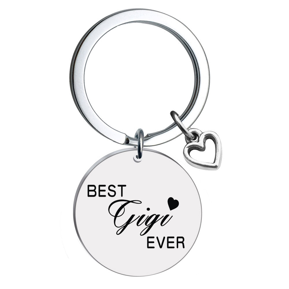 Stainless Steel Keychain Heart-shaped Keychain