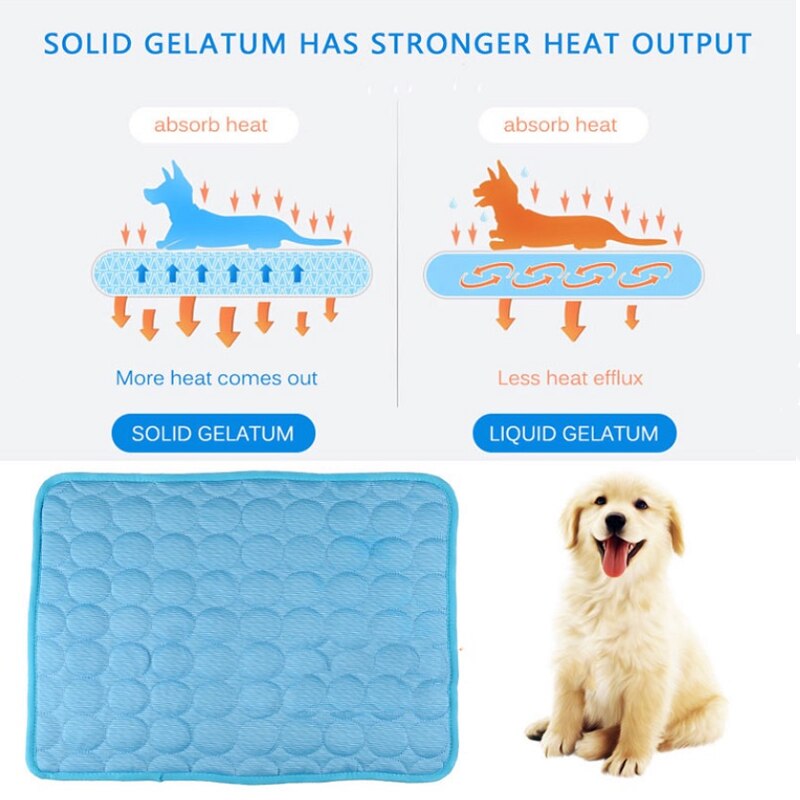 Pet Ice Mat Summer Ventilated Pet Mat Dog Mat Cat Cooling Mat Pet Supplies Pet Cooling Supplies Large and Small Pet Mat