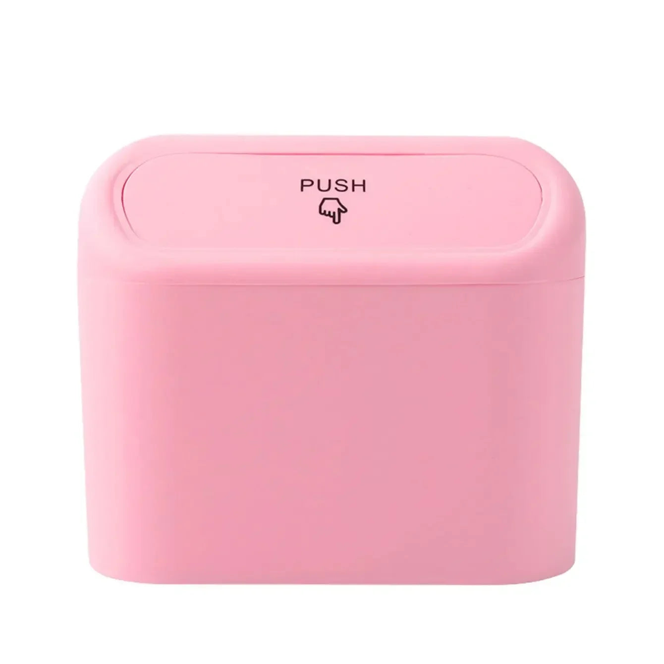 1pc Car Trash Can Seat Back Disposable Bag Mini Automobile With Cover Folding Storage Hanging Storage Box Multifunction Interior
