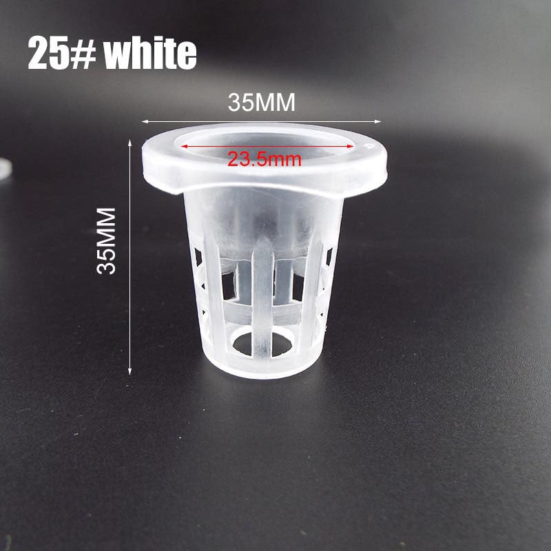 50pcs Hydroponic Soilless Mesh Net basket Plant veg Grow Nursery Cup Pot Sponge tray Aeroponic Veg Planter Clone Colonization q1