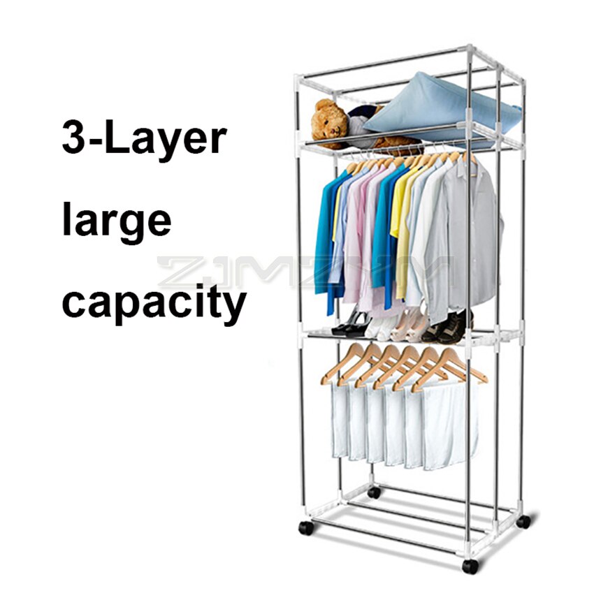 2000W Foldable Clothes Dryer with Digital Display 3 Layers Electric Clothes Drying Rack Machine Clothing Dryer 360mins Timing
