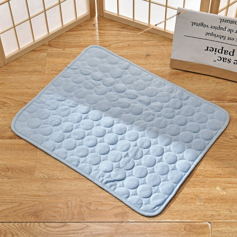 Dog Mat Cooling Summer Pad Mat For Dogs Cat Blanket Sofa Breathable Pet Dog Bed Summer Washable For Small Medium Large Dogs Car