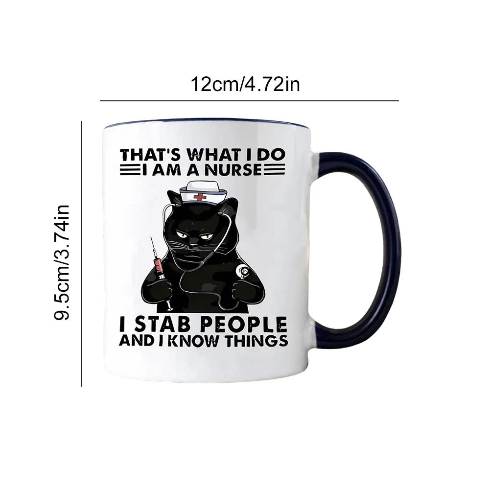 11oz Lord Of The Cats Mug The Furrllowship Of The Ring Cat Lovers Coffee Mug Ceramic Tea Cup for Coffee, Tea and Hot Drinks Gift