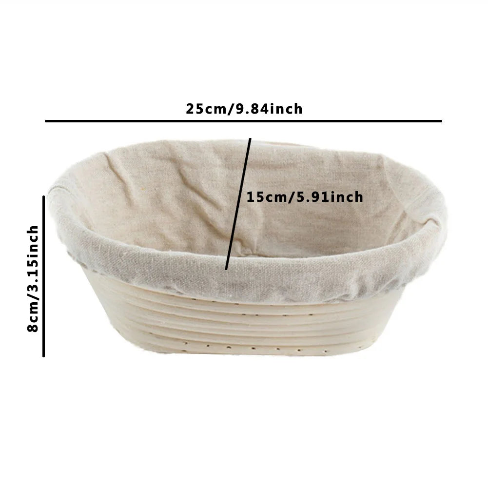 Oval Dough Banneton Brotform Dougn Rattan Bread Proofing Baskets Rattan Wicker Fermentation Sourdough Basket 18 Sizes