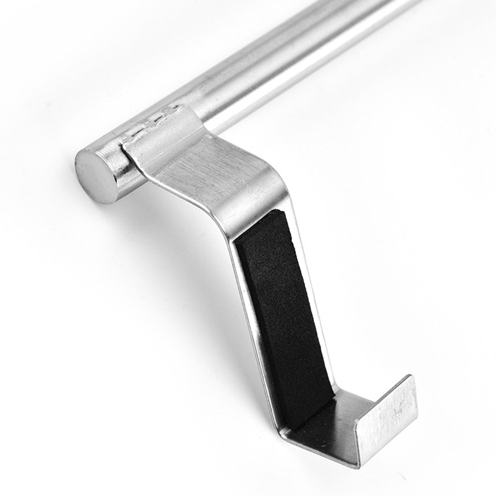 Towel Racks Over Kitchen Cabinet Door Towel Bar Hanging Holder Bathroom Shelf Rack Home Organizer Long Wall Hook