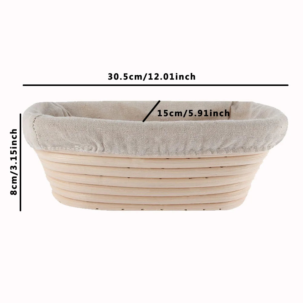 Oval Dough Banneton Brotform Dougn Rattan Bread Proofing Baskets Rattan Wicker Fermentation Sourdough Basket 18 Sizes