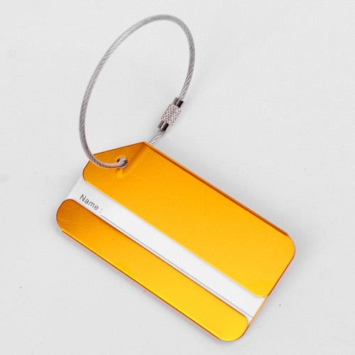 Fashion Metal Travel Luggage Tags Baggage Name Tags Suitcase Address Label Holder Aluminium Alloy Luggage Tag Travel Accessories