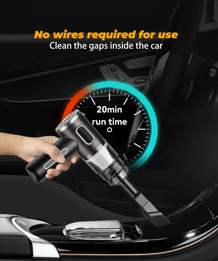 BELIBUY Car Vacuum Cleaner Portable Powerful Wireless Vacuum Cleaner Home Carpet Cleaner Home Appliance Mini Cleaning Machine