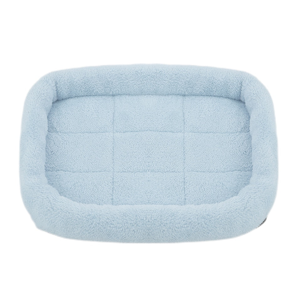 Soft Plush Square Dog Bed Mat Beds for Dogs Cat Small Medium Large Pet Sleep Calming Pad Cat Dog Bed Cushion Pet Supplies
