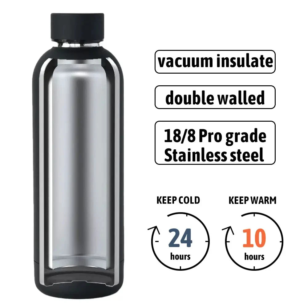 Double wall custom stainless steel cup insulated drink bottle tumbler 500ml thermos water bottle