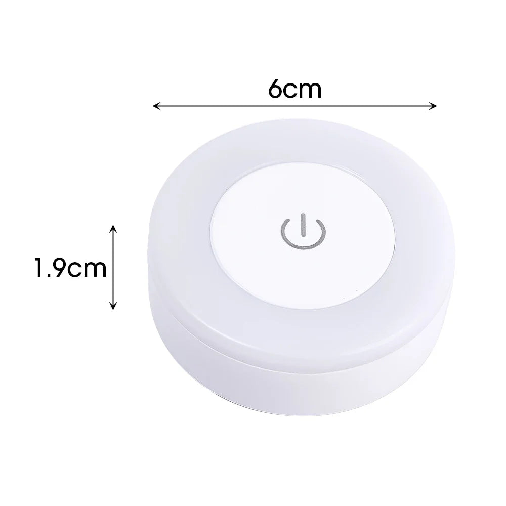 5/1pcs LED Touch Sensor Night Lights Portable USB Rechargeable Magnetic Base Wall Light 3 Modes Bedroom Dimming Night Lamps