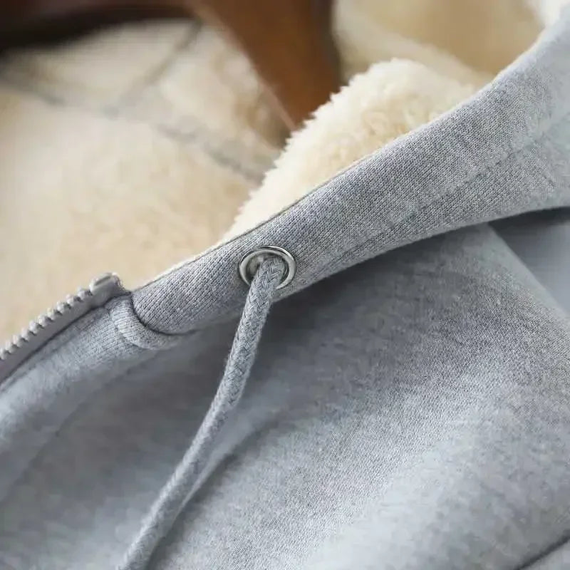 Hello Kitty Women Zip Up Hoodies Winter Fleece Hooded Sweatshirt Cute Cartoon Pullover Female Outerwear Sport Coat Streetwear