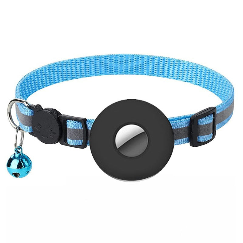 Portable Pet Locator Collar Lightweight Adjustable Fashion Cat Tracker Collar for Apple AirTag Air Tags Small Pet Accessories
