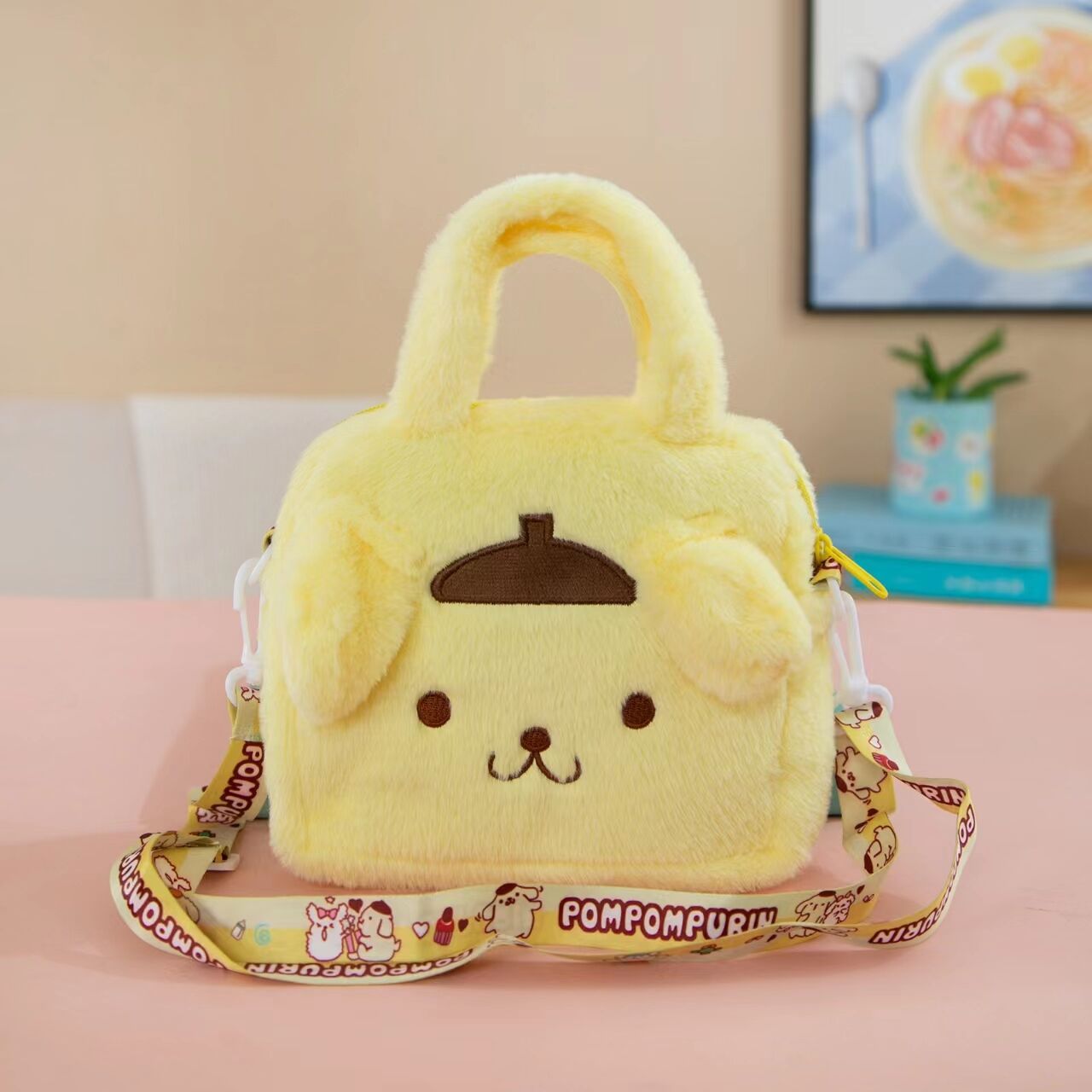 Sanrio Bag Kawaii Plush Cinnamoroll Melody Kuromi Soft Stuff Handbag Shoulder Bag Anime Stuffed Backpack Girls Children Gifts