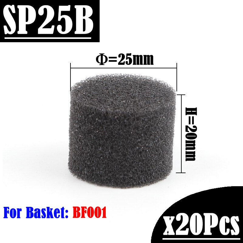 20/100Pcs Black Hydroponic Sponge Garden Vegetable Soilless Cultivation Growing Media Sponge Hydroponic Baskets Planting Sponge