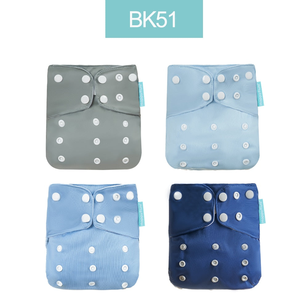 Baby Nappy 4Pcs/Set Diaper Cover Waterproof&Reusable Cloth Diaper