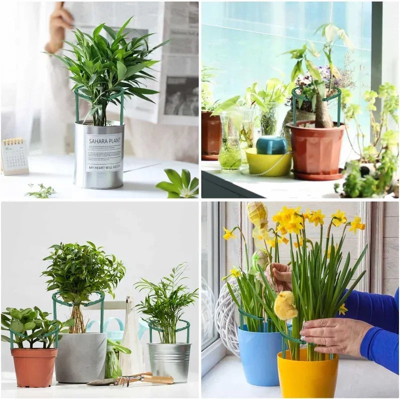 Plastic Plant Support Pile Stand Plant Support Pile for Flowers Greenhouses Arrangement Fixing Rod Holder Garden Tools