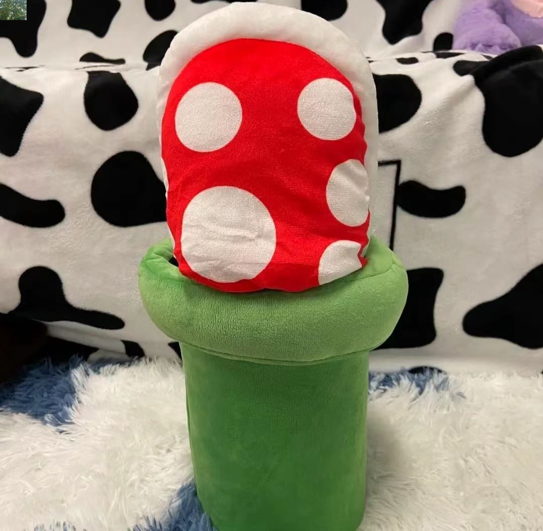 Mushroom Home Slippers Piranha Plant Plush Slippers Multifunctional Piranha Plush Carnival Fancy Funny Flower Cosplay Shoes