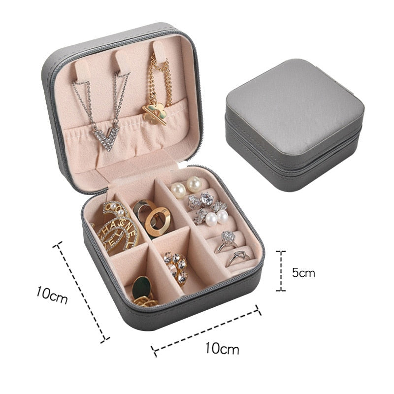 Caja organizadora de joyería para mujer, estuche de almacenamiento de maquillaje, joyería a granel, regalos para invitados de boda, suministros de accesorios para mamá, venta al por mayor