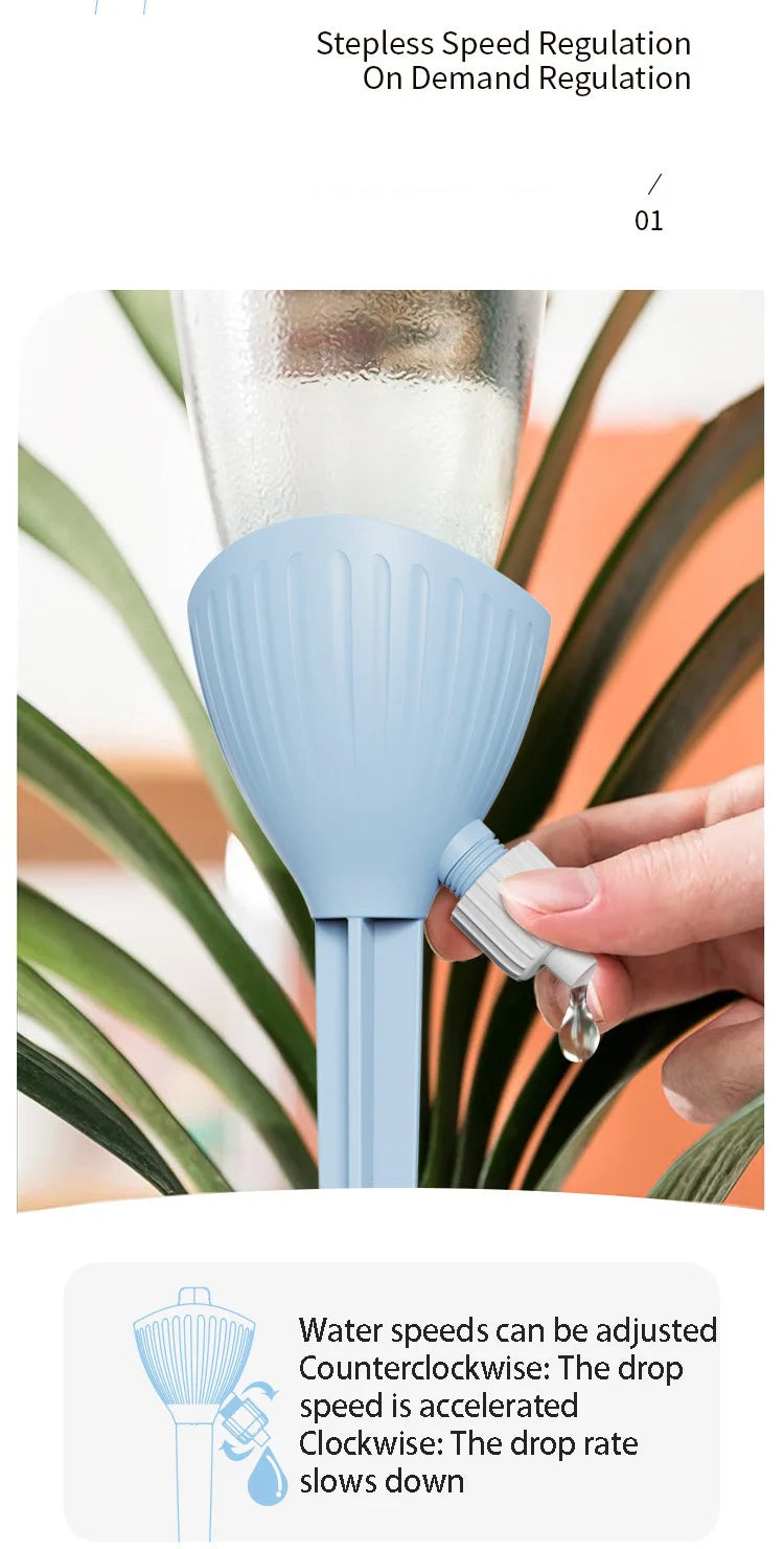 New Flower Watering Device Dripper Automatic Watering Adjustable Flow Rate Watering Flower Irrigator Water Seepage Device