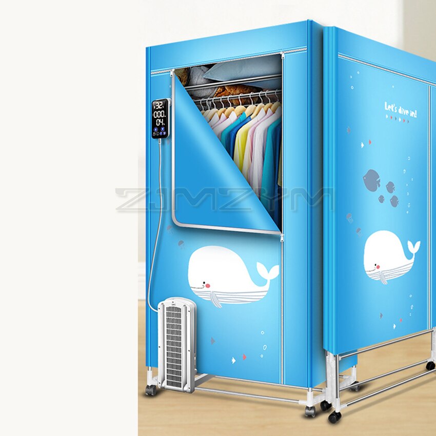 2000W Foldable Clothes Dryer with Digital Display 3 Layers Electric Clothes Drying Rack Machine Clothing Dryer 360mins Timing