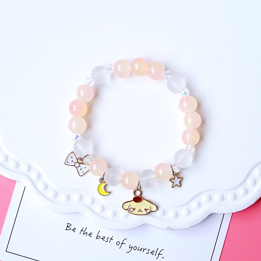 Kawaii Hello Kitty Bracelet Cinnamoroll Cartoon Anime Sanrios Bangle My Melody Jewelry Charms Cute Accessory Birthday Girls Gift