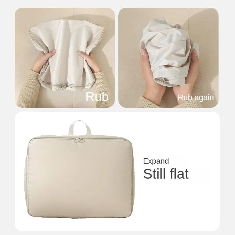 4PCS/set Compression Packing Clothes Down Jacket Cotton Quilt Storage Foldable Large Capacity Expansion Organizer Bag