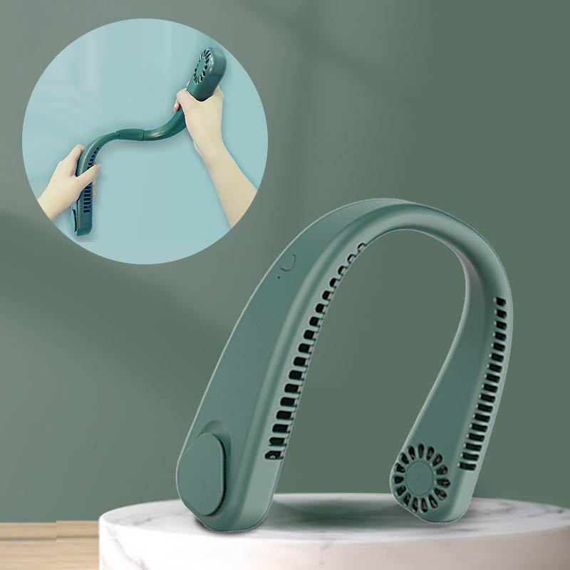 Xiaomi Portable Hanging Neckfan Mini Adjustable Neck Fan Rechargeable Air Cooler 3 Speed Electric Fan For Summer Outdoor
