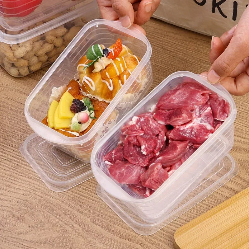 1/2/5pcs Refrigerator Storage Box Fridge Organizer Fresh Vegetable Fruit Storage Container Food Crisper Box Kitchen Organizer
