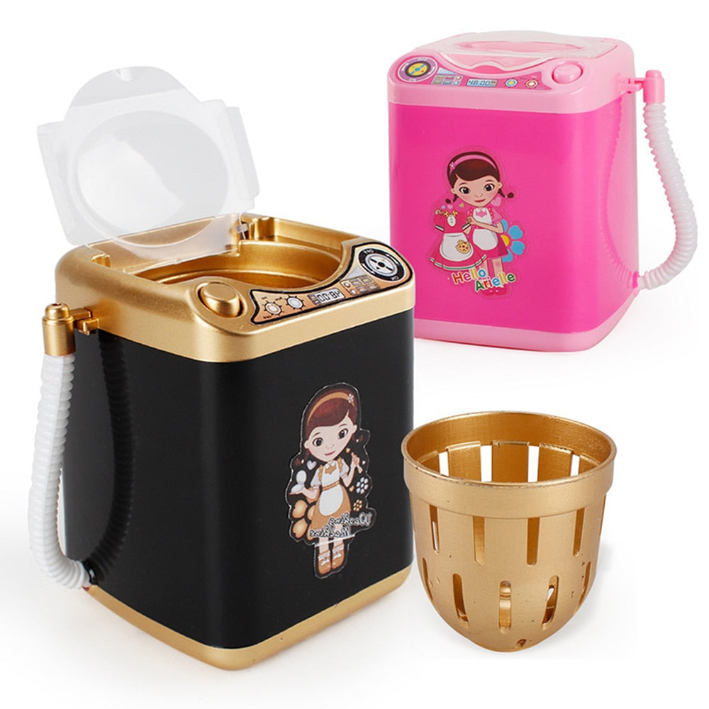 Makeup Sponge Cleaning Machine Mini Washing Machine with Dryer Make Up Powder Puff Electric Washer Women Children Kids Gifts