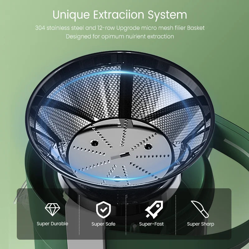 Compact Fruits Juicer , Juice Extractor Machine Multiple Safety Features Easy Operation Centrifugal Extractor Speed Adjustable