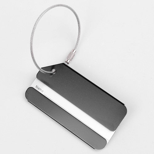 Fashion Metal Travel Luggage Tags Baggage Name Tags Suitcase Address Label Holder Aluminium Alloy Luggage Tag Travel Accessories