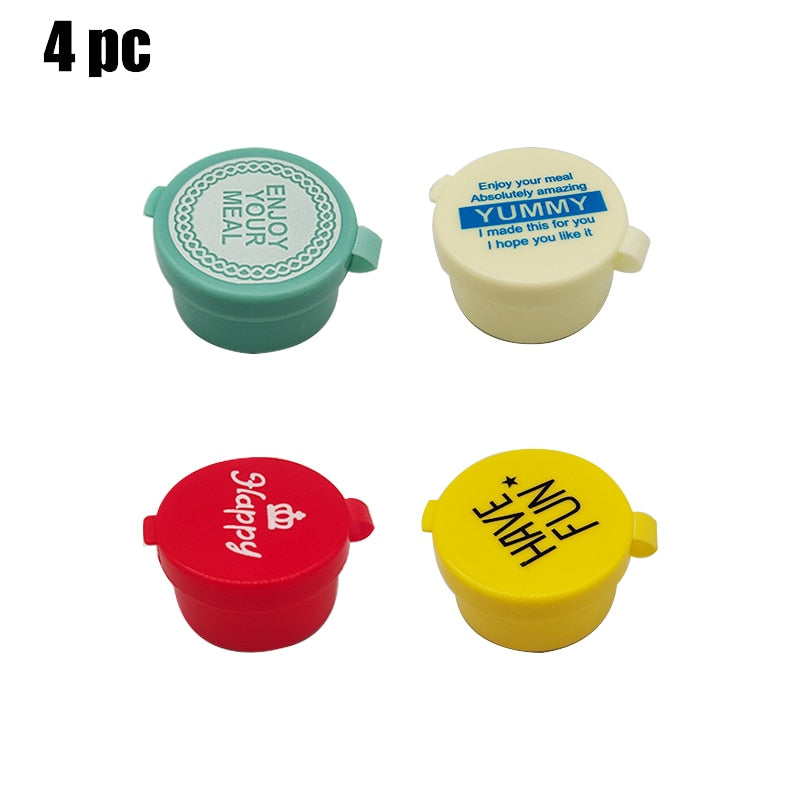 Cartoon Sauce Bottle Mini Bento Box Animal Friend Soy Sauce Box Tomato Sauce Honey Salad Sauce Container Bento Box Accessories
