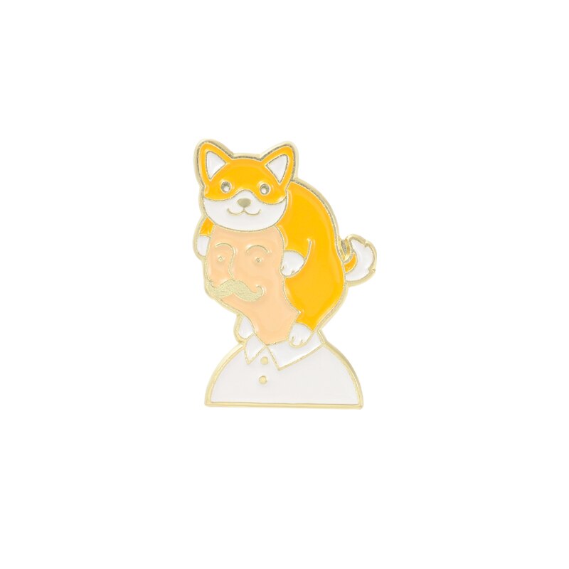 Cat Mom Dad Animal Enamel Pins Custom Cute Pets Cats Dogs Nurturance Series Brooch Lapel Badge Cartoon Jewelry Gift for Friend