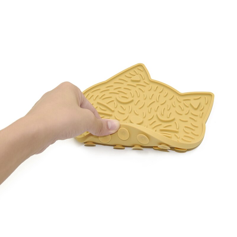 WOLIFE Silicone licking pad Pet Dog Lick Pad Bath Peanut Butter Slow Eating Licking Feeder Cats Lickmat Feeding Dog Lick Mat