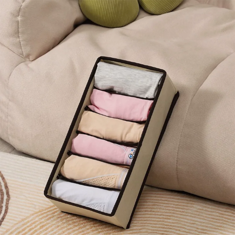 Underwear Organizer Storage Box Foldable Closet Drawer Underwear Organizers Bin Household Underpants Socks Bra Storage Boxes