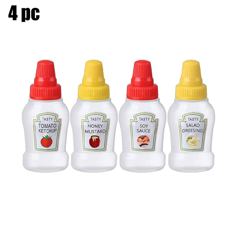 Cartoon Sauce Bottle Mini Bento Box Animal Friend Soy Sauce Box Tomato Sauce Honey Salad Sauce Container Bento Box Accessories