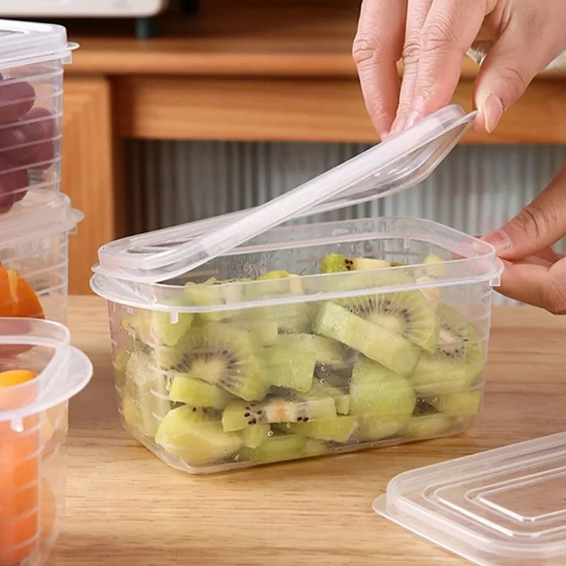 1/2/5pcs Refrigerator Storage Box Fridge Organizer Fresh Vegetable Fruit Storage Container Food Crisper Box Kitchen Organizer