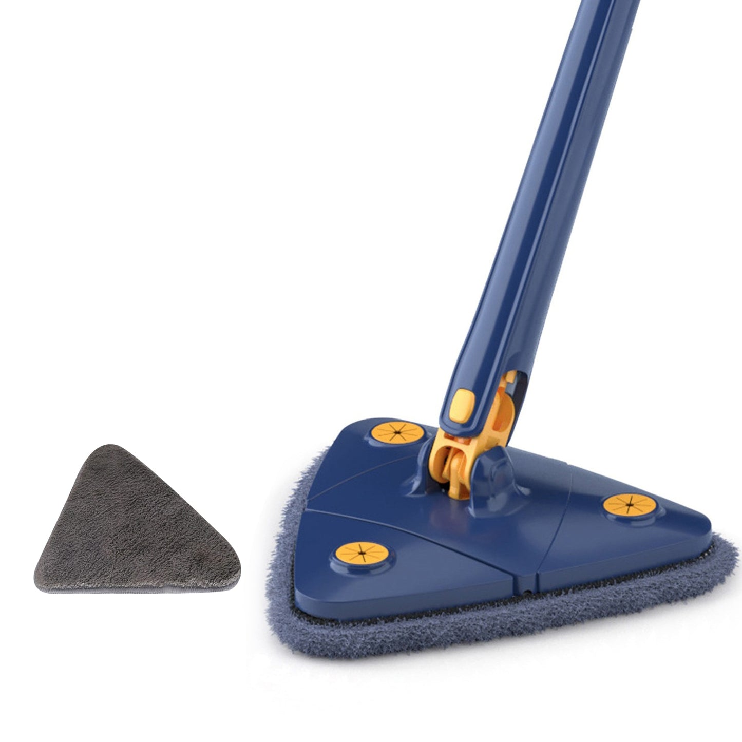 Triangle Mop 360 Rotatable Extendable Adjustable 110 Cm Cleaning Mop For Tub Tile Floor Wall Cleaning Mop Deep Cleaning Mop
