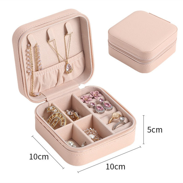 Caja organizadora de joyería para mujer, estuche de almacenamiento de maquillaje, joyería a granel, regalos para invitados de boda, suministros de accesorios para mamá, venta al por mayor