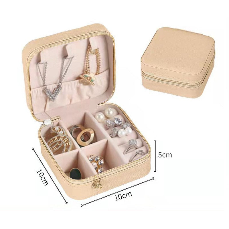 Caja organizadora de joyería para mujer, estuche de almacenamiento de maquillaje, joyería a granel, regalos para invitados de boda, suministros de accesorios para mamá, venta al por mayor