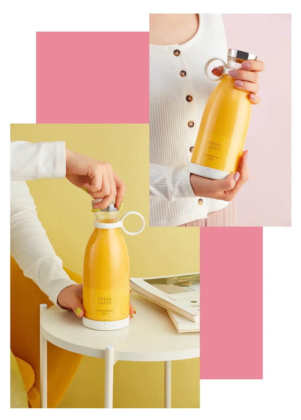 Portable Electric Juicer Usb Mini Fruit Blender Machine Juicers Fruit Cup Extractors Food Milkshake Multifunction Juice Maker