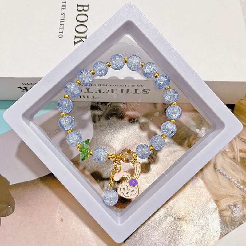 Kawaii Hello Kitty Bracelet Cinnamoroll Cartoon Anime Sanrios Bangle My Melody Jewelry Charms Cute Accessory Birthday Girls Gift
