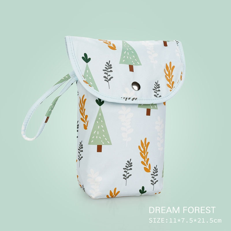 New Waterproof and Reusable Baby Diaper Bag Baby Handbag Large Capacity Mommy Diaper Storage Bag Carrying Bag for Going Out