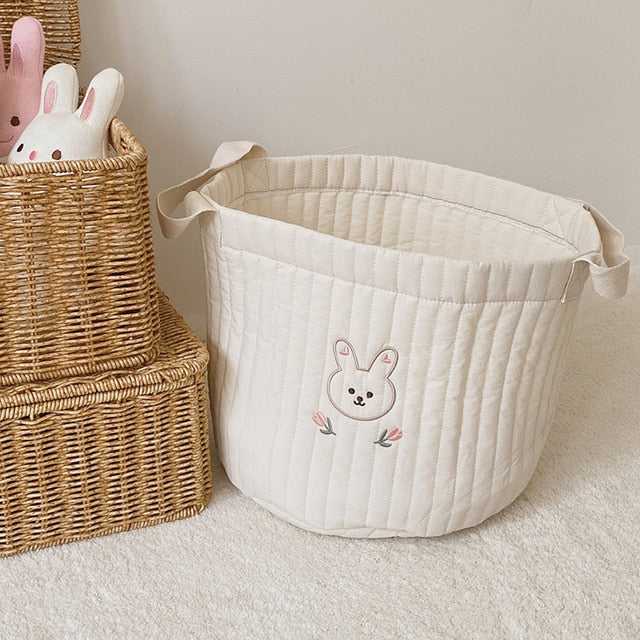 INS Baby Bags Cute Bear Embroidery Diaper Bag Caddy Nappy Cart Storage Mummy Maternity Bag for Newborn Diapers Toys Organizers